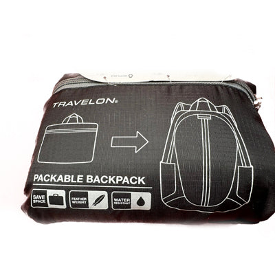 Travelon Packable dnevni ruksak 18 L, crni
