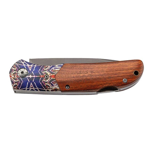 Herbertz džepni nož, Cocobolo, šareni tisak, 9,5 cm