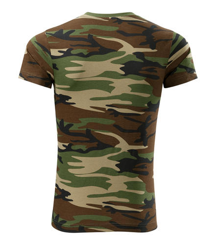 Malfini Camouflage kratka majica 160g/m2, brown