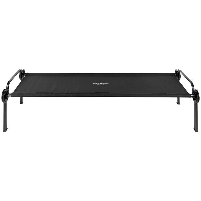 Disc-O-Bed ONE L sklopivi poljski krevet, crni