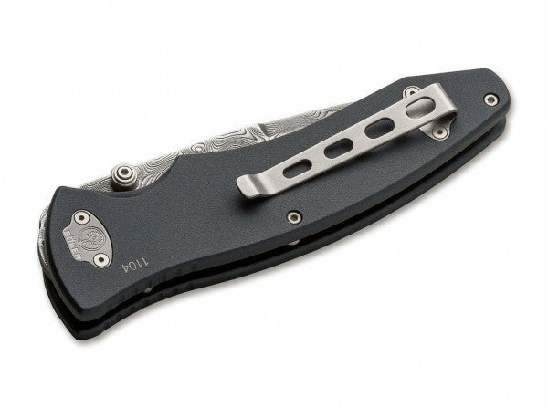 BÖKER® Tirpitz-Damascus džepni nož 9,9 cm, damast, aluminij, orah