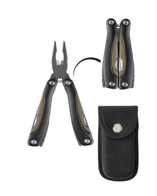 Mil-Tec multitool black green, crna/zelena