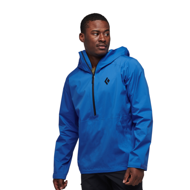 Black Diamond Stormline Stretch Anorak nepromočiva muška jakna, drifter blue