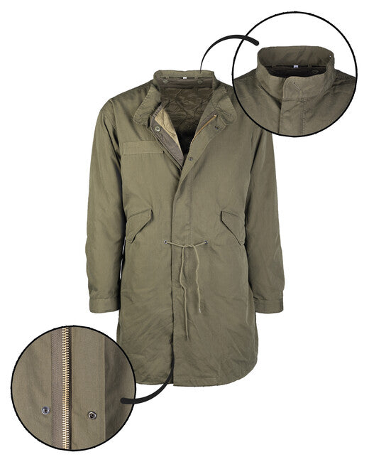 Mil-Tec US M-51 fishtail jakna s uloškom, zelena