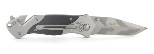 Herbertz džepni nož za spašavanje, nehrđajući, crn, G10, 8,6 cm