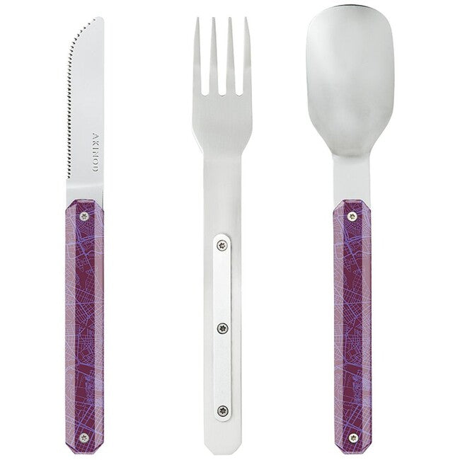 Akinod A01M00014 set pribora 12h34, downtown violet