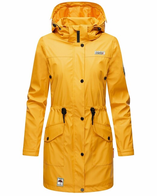 Navahoo Deike ženska zimska jakna za kišu s kapuljačom, Amber yellow