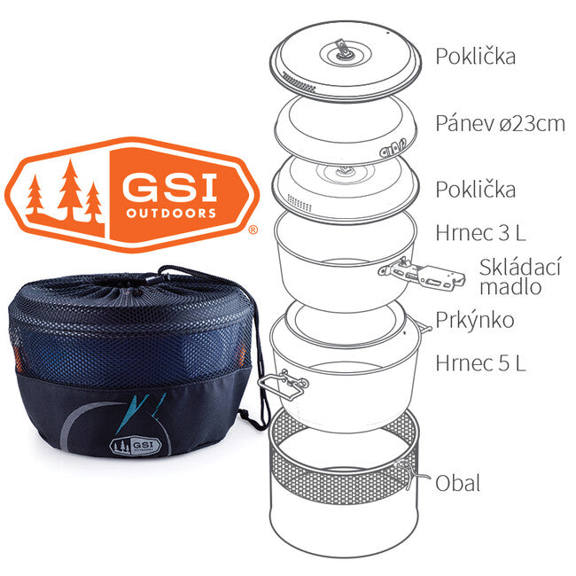 GSI Outdoors Bugaboo Base Camper kamping set posuđa 5 l