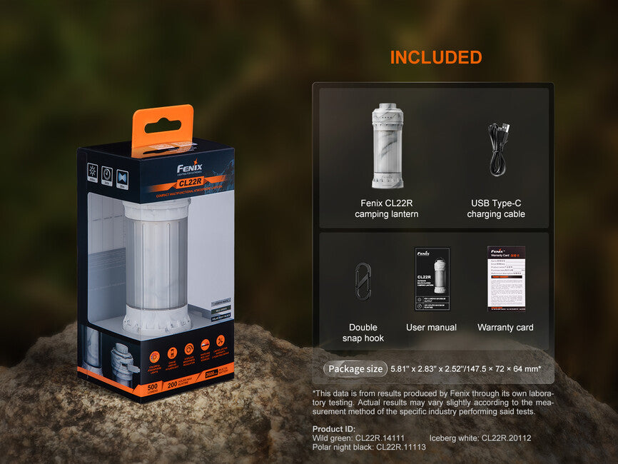 Fenix CL22R punjiva lampa, maslinasto zelena