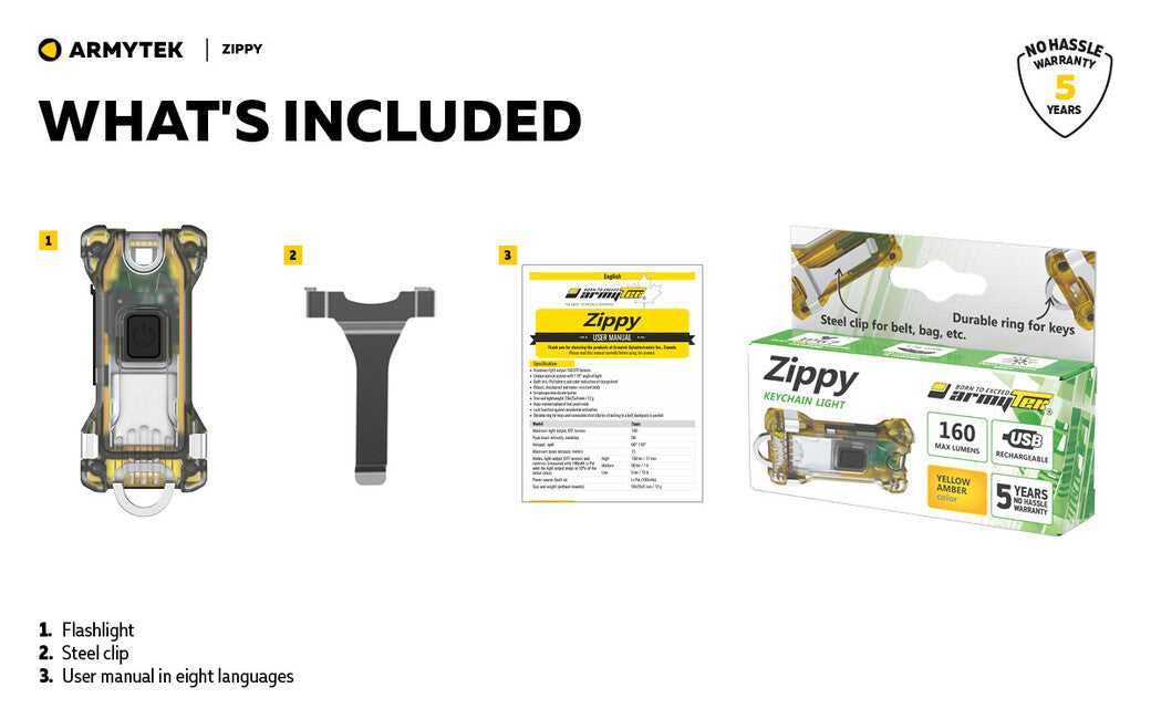ArmyTek Zippy LED privjesak za ključeve, zeleni