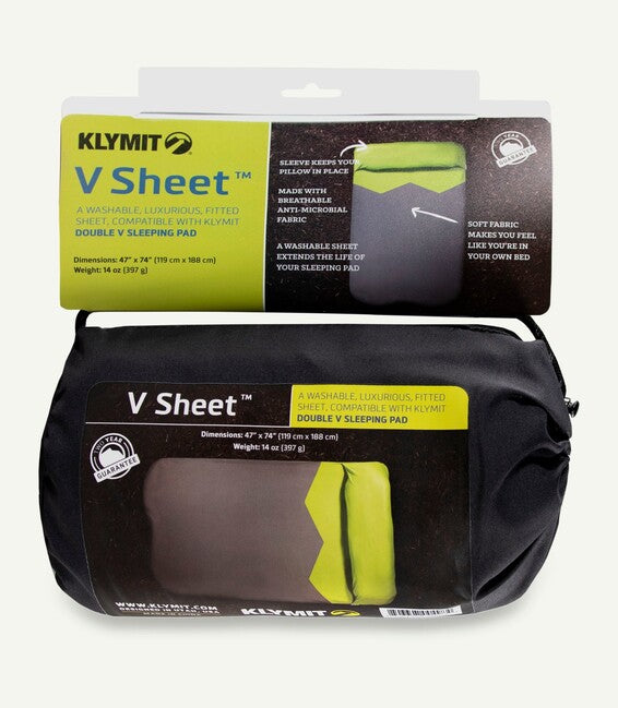 Klymit Double V Sheet zaštitna navlaka za podlogu, zeleno-siva