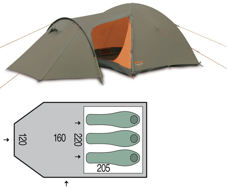 Pinguin Horizon šator, khaki