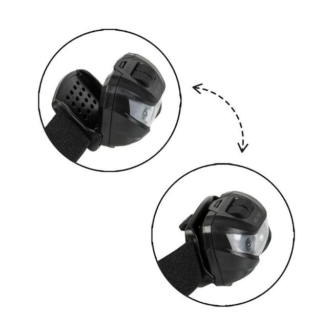 Mil-Tec LED naglavna svjetiljka CREE XPE, crna