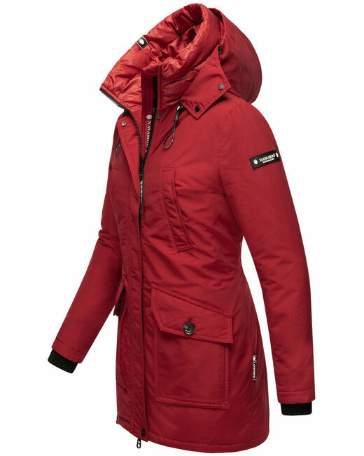 Navahoo Blizzardstorm zimska jakna ženska s kapuljačom, bloodred