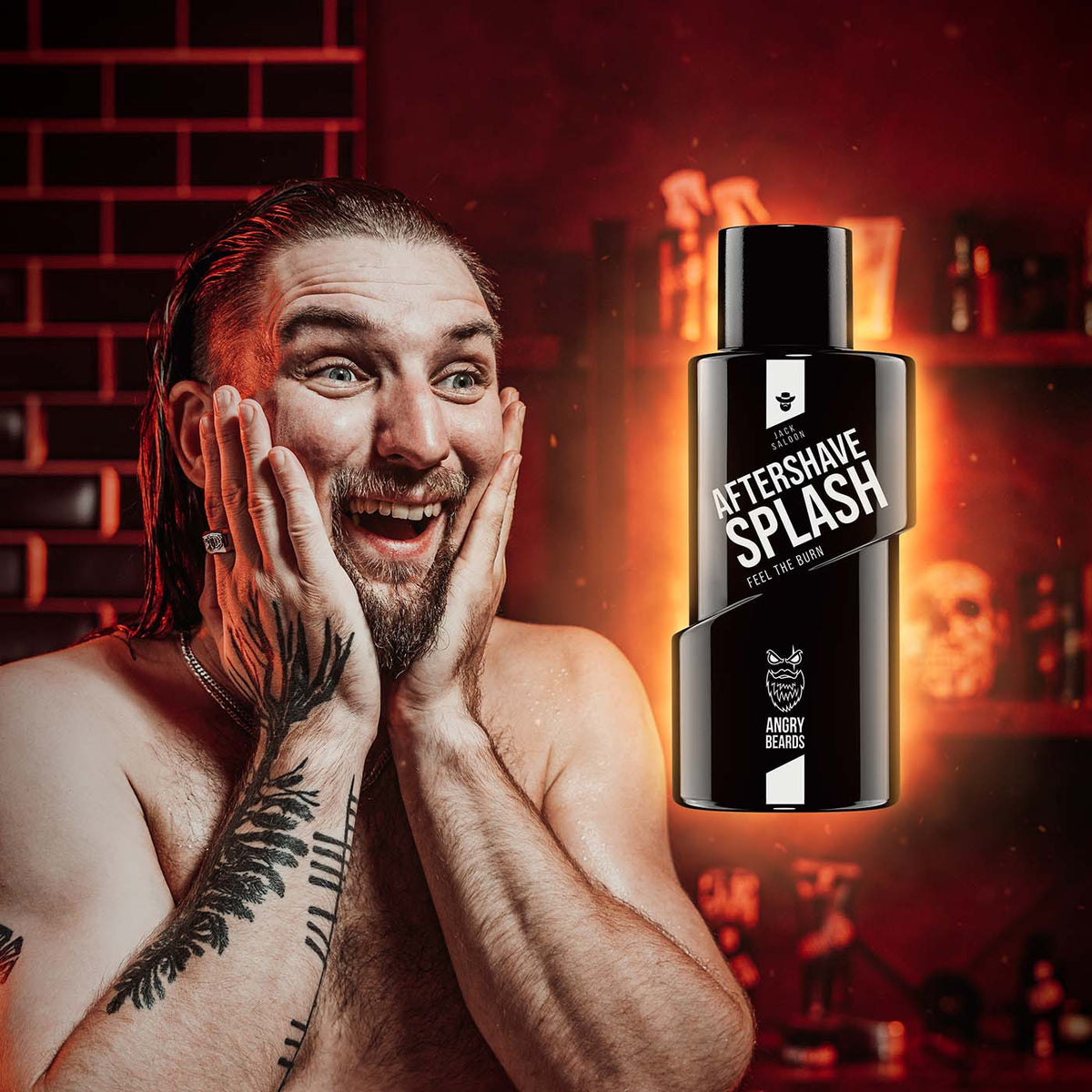 Angry Beards Jack Saloon voda po holení, 100 ml