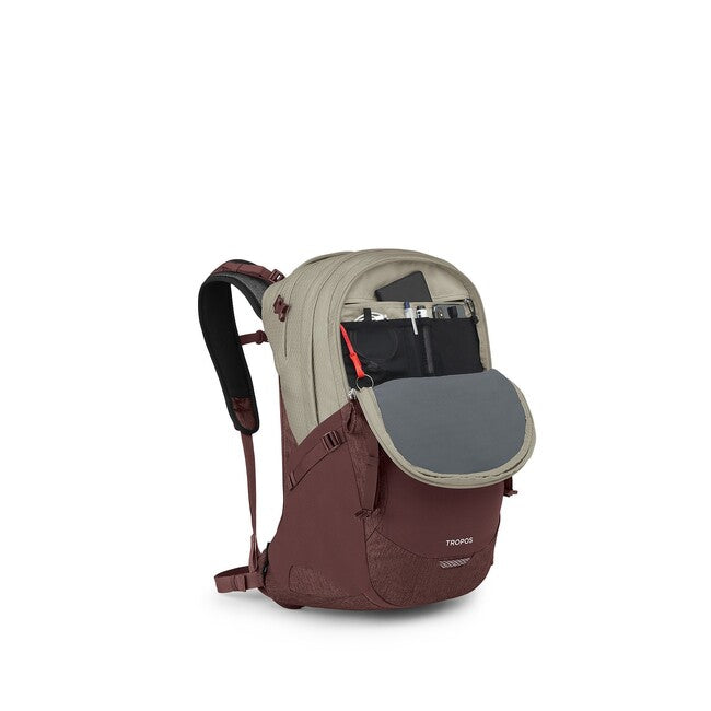 OSPREY TROPOS gradski ruksak, sawdust tan/raisin red