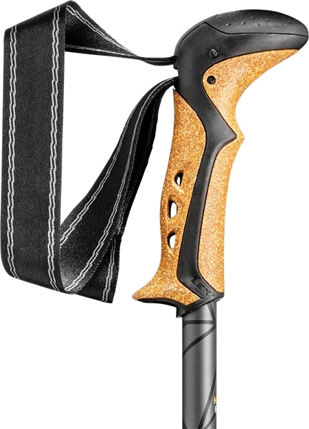 LEKI Khumbu Lite treking palice, crna-tamni antracit-mango, 100 - 135 cm