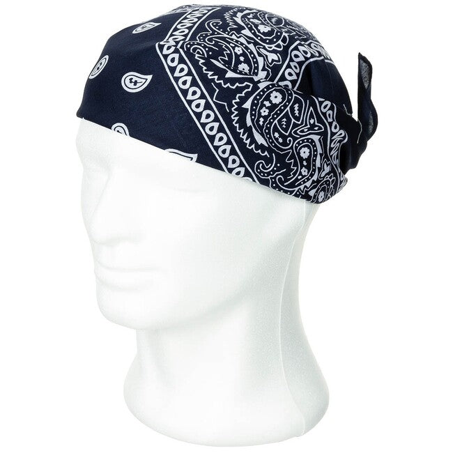 MFH bandana pamuk, tamno plavo-bijela, cca 55 x 55 cm