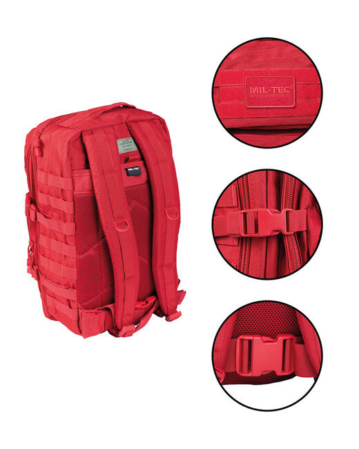 Mil-Tec US assault ruksak Large, crveni, 36L