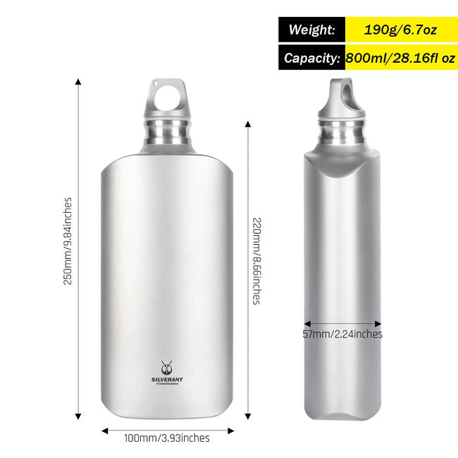 Silverant Titanijska boca slim 800 ml