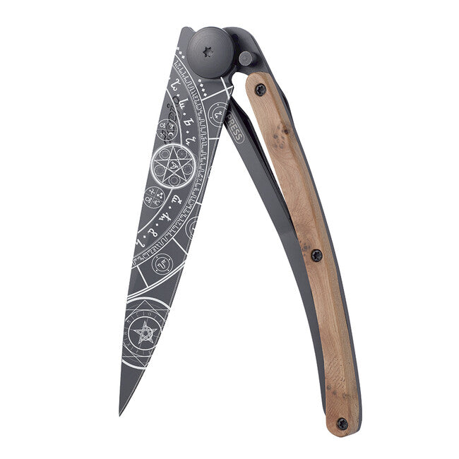 Deejo Fantasy sklopivi nož crni juniper wood Esoteric