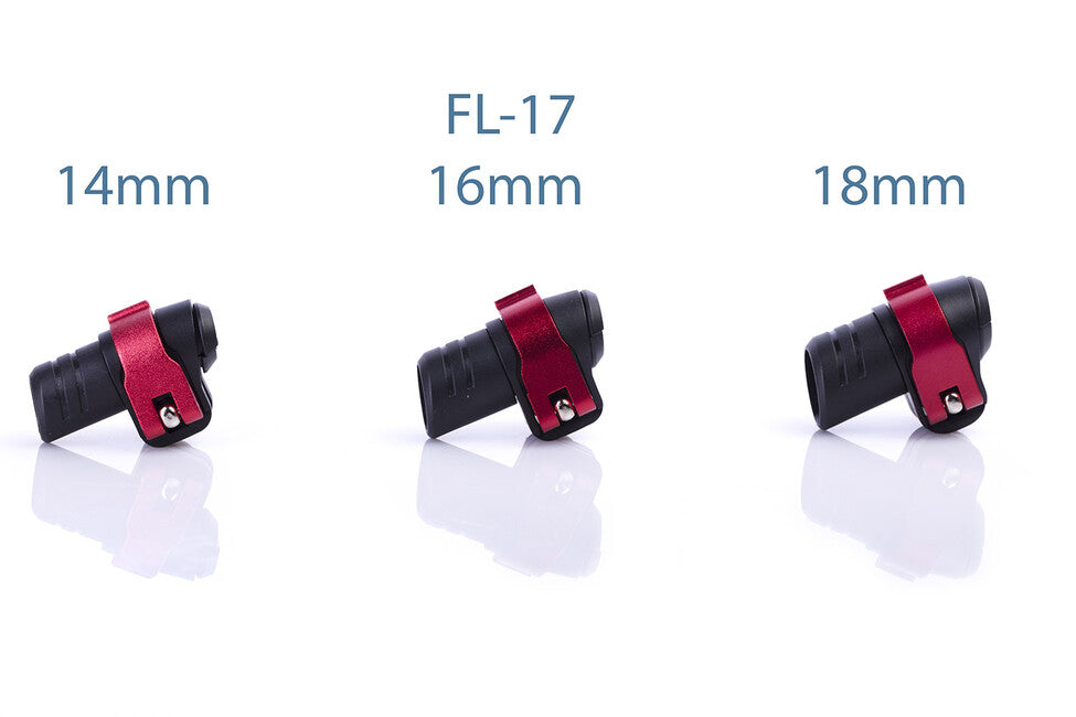 Warp ND FL-17 flip-lock mehanika crni plastik/crvena ALU poluga/crvena matica za promjer 14 mm