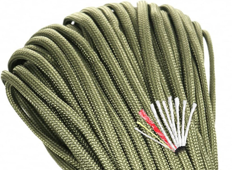 Origin Outdoors Lighter Paracord 4in1 30 m, maslinasto zeleni