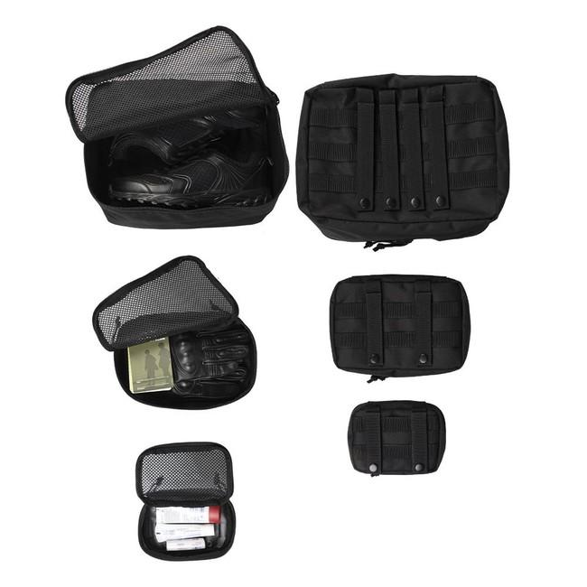 Mil-Tec MOLLE set futrola 3 kom, crni