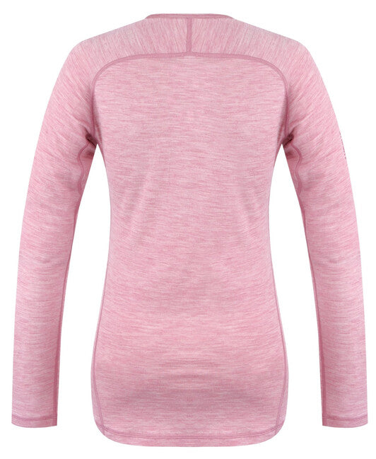 HUSKY Merow termo rublje merino majica dugih rukava, faded ružičasta