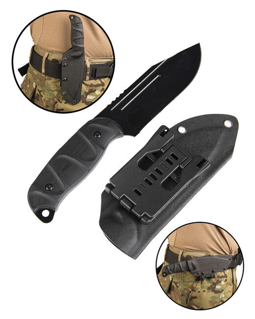 Mil-Tec nož G10 s Kydex futrolom, crni