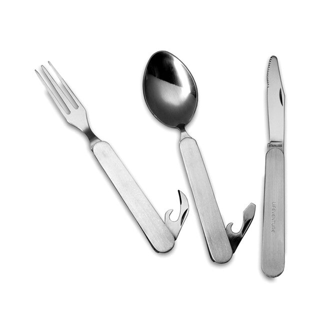 Lifeventure Knife Fork Spoon Set sklopivi pribor - Folding