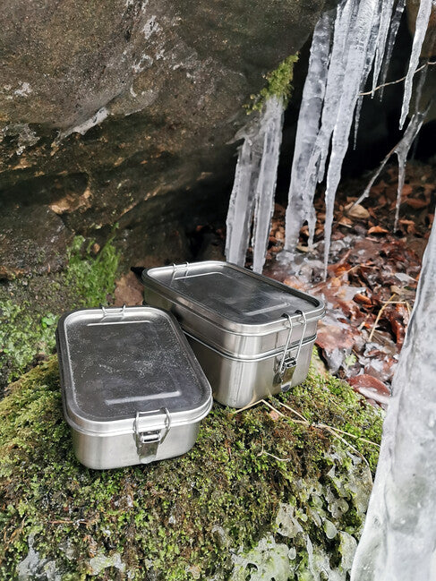 Origin Outdoors Deluxe Double Box termobox za ručak nehrđajući čelik, 1,9 l