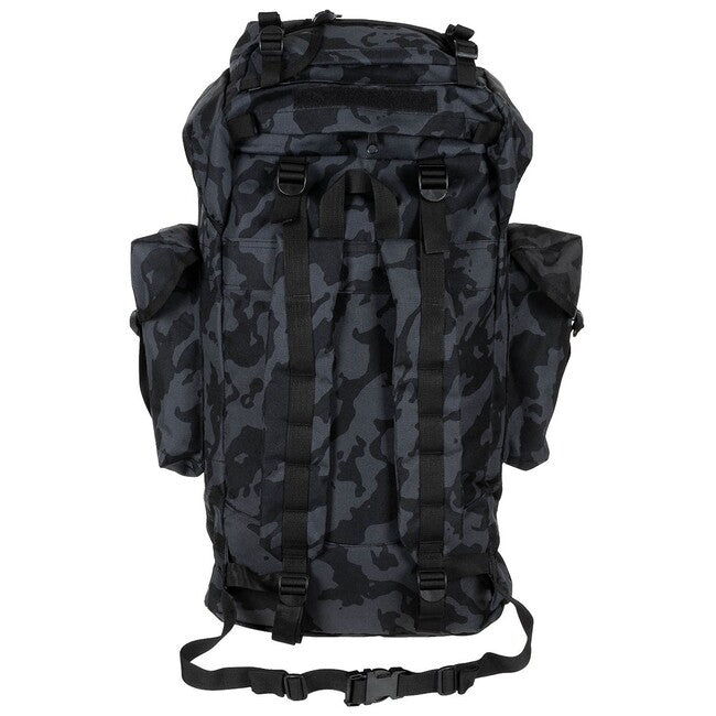 MFH ruksak MOLLE 65L, aluminijska šipka, night-camo