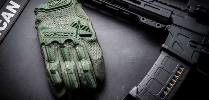 Mechanix M-Pact protuudarne rukavice, maslinasto zelene