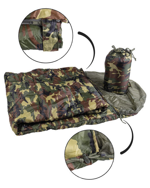 Mil-Tec COMMANDO vreća za spavanje s navlakom, woodland