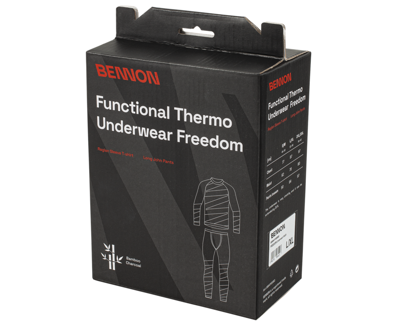 BENNON FREEDOM termo rublje, crno