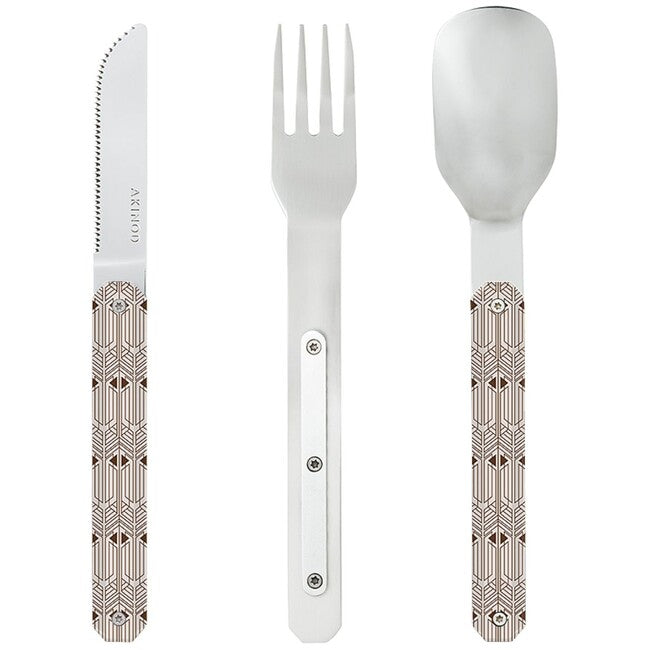 Akinod A01M00023 set pribora Art déco, 12h34
