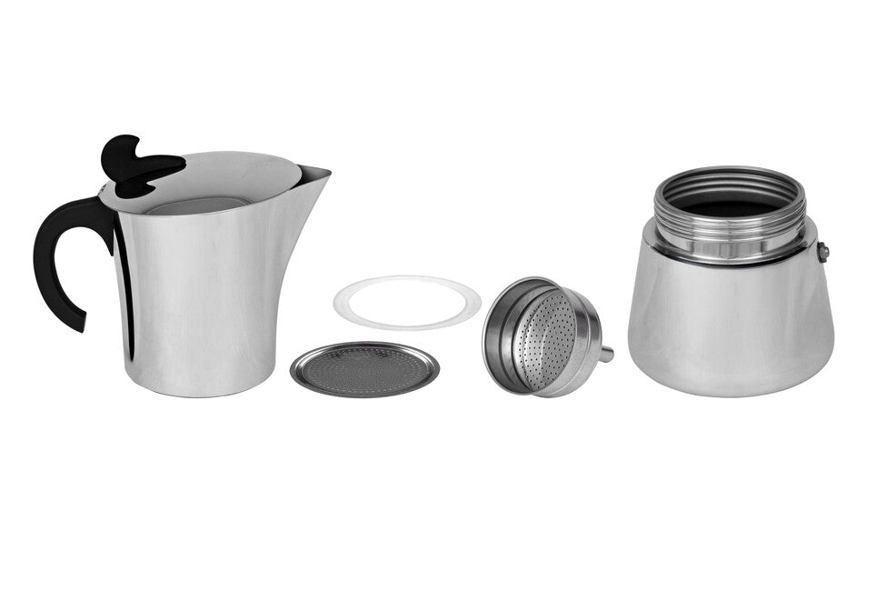 BasicNature Espresso moka lonac za 2 šalice Stainless Steel