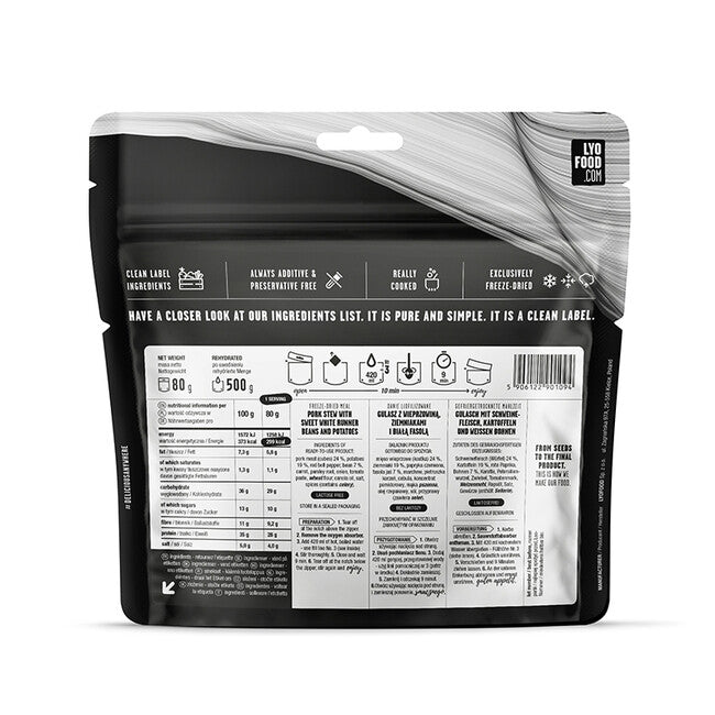 LYOfood Svinjski gulaš 500g