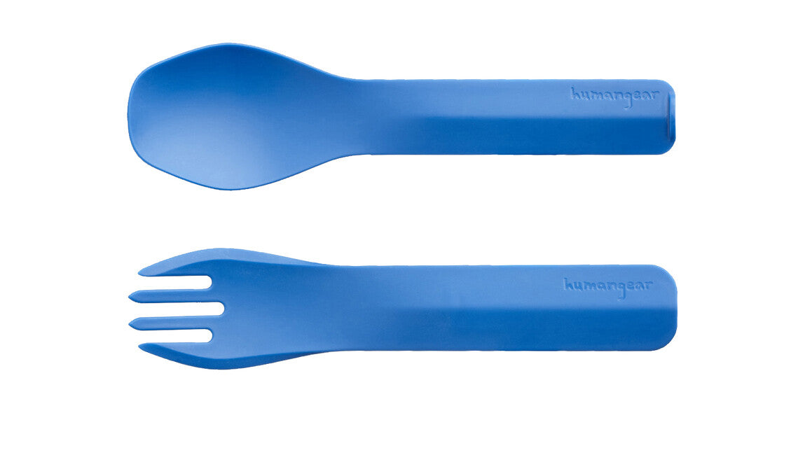 Humangear GoBites DUO pribor za jelo, plavi