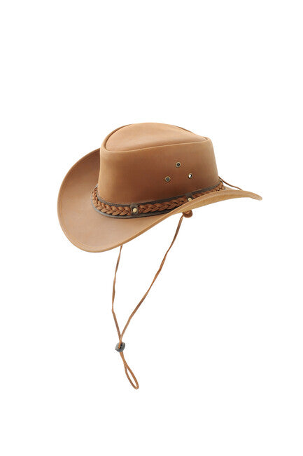 Origin Outdoors Cattleman kožni šešir, smeđ