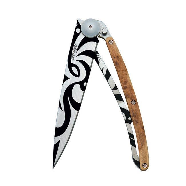 Deejo Tattoo Tribal sklopivi nož juniper wood