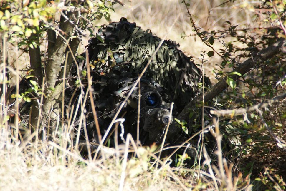 MFH Ghillie Jackal maskirni komplet, woodland