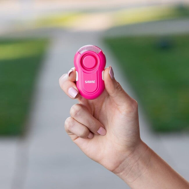 SABRE RED Clip-On LED osobni alarm 120db, ružičasti