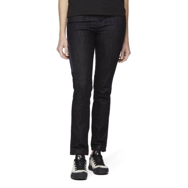 Black Diamond Mission Wool Denim ženske traper hlače, dark indigo rinse