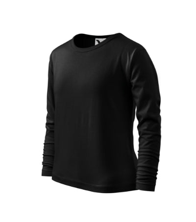Malfini Fit-T LS dječja majica s dugim rukavom, crna