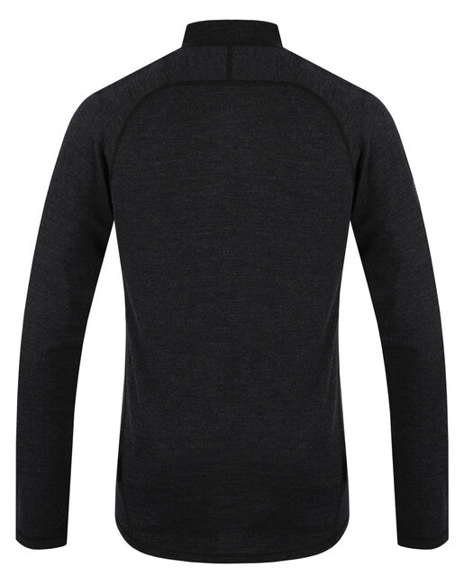 HUSKY Merino Merow Zips termo rublje majica s dugim rukavom, crna