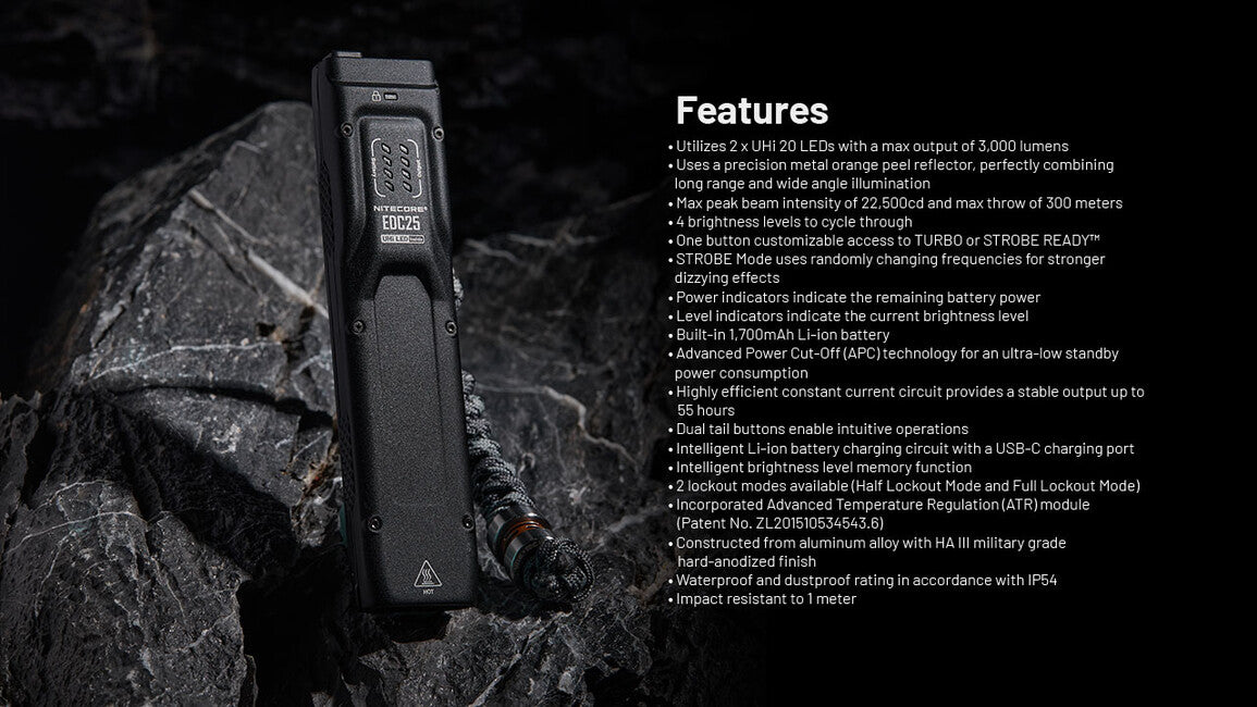 Nitecore EDC25 punjiva svjetiljka