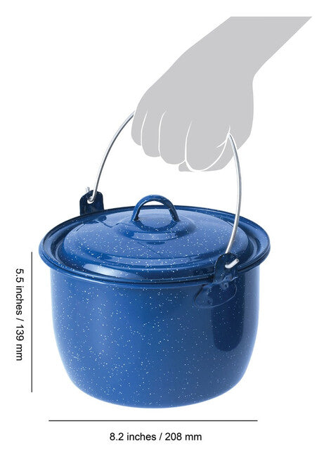 GSI Outdoors Convex Kettle emajlirani kotlić 2.8 l, plavi