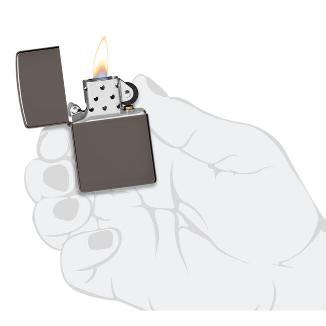 Zippo benzinski upaljač, black ice